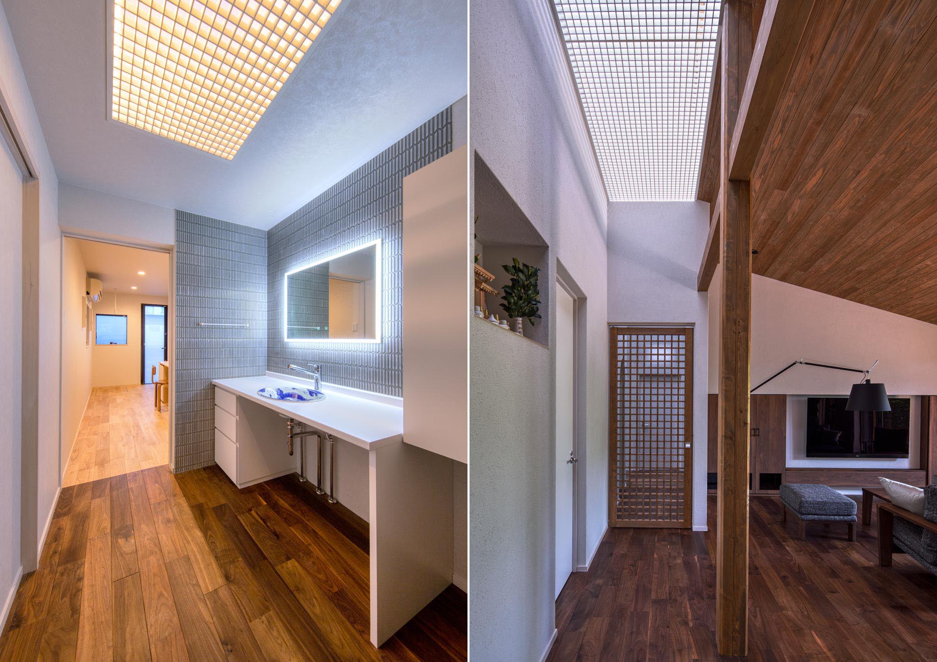 017洗面室ランドリー｜010リビング廊下