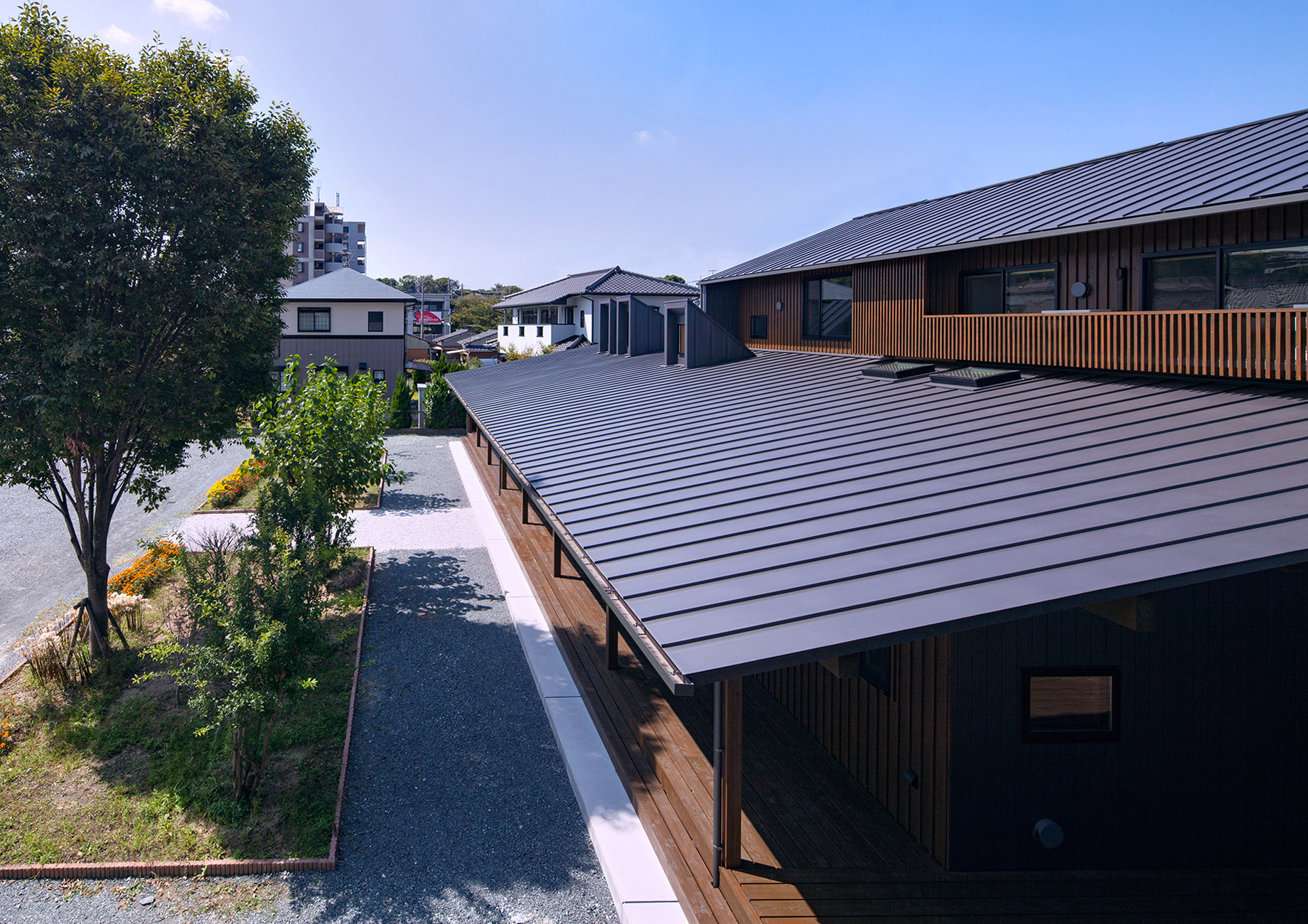 既存棟より見る